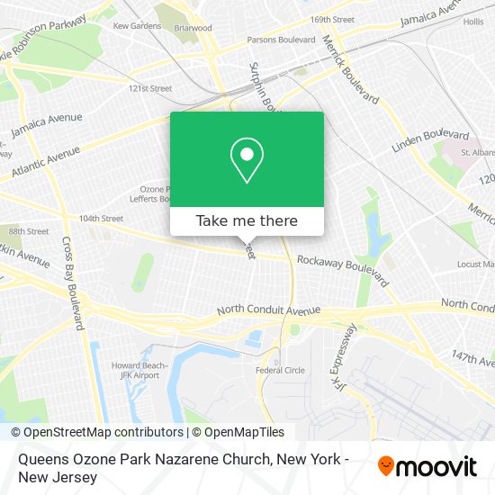 Mapa de Queens Ozone Park Nazarene Church