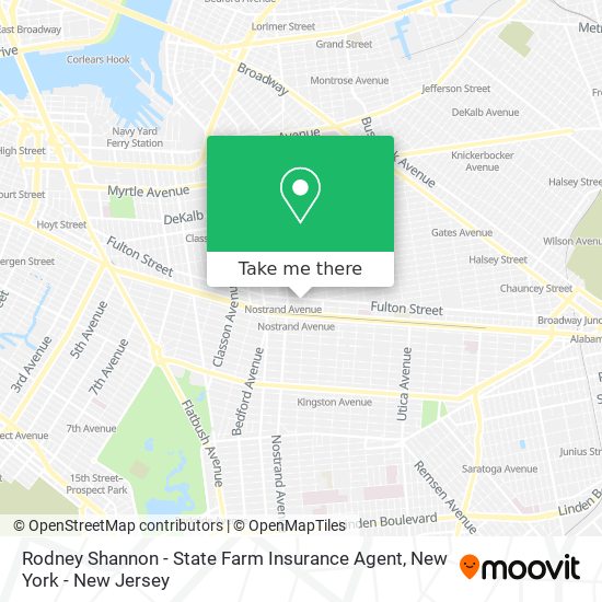 Rodney Shannon - State Farm Insurance Agent map