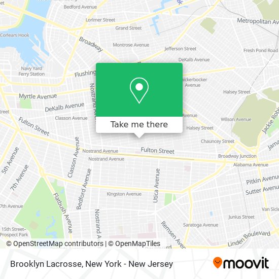 Brooklyn Lacrosse map