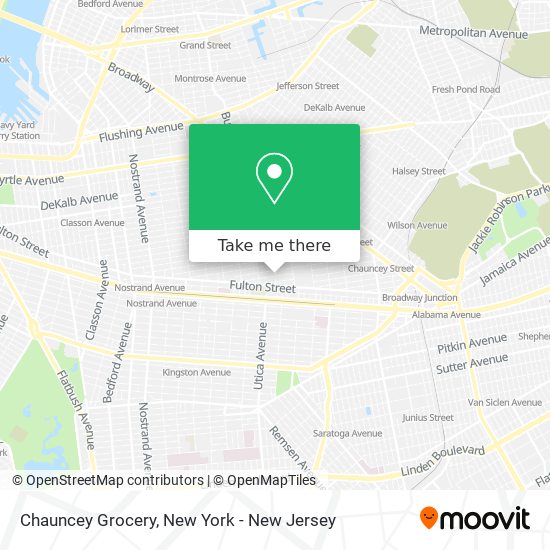 Mapa de Chauncey Grocery