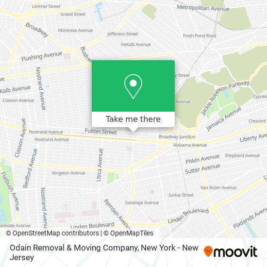 Mapa de Odain Removal & Moving Company