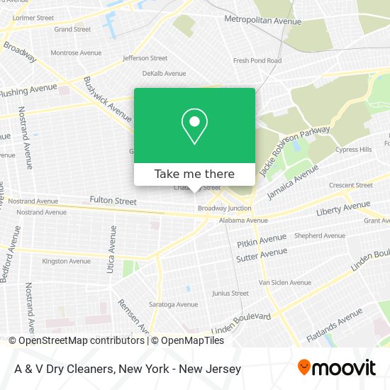 Mapa de A & V Dry Cleaners