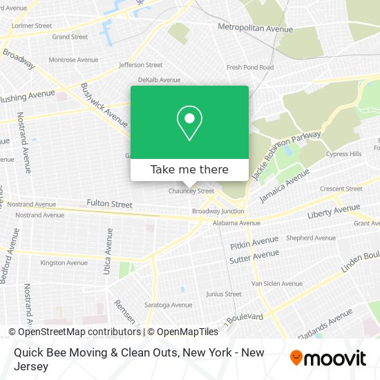 Mapa de Quick Bee Moving & Clean Outs