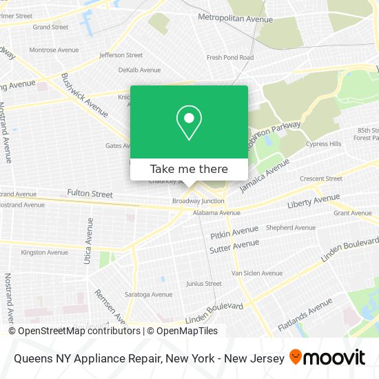 Queens NY Appliance Repair map