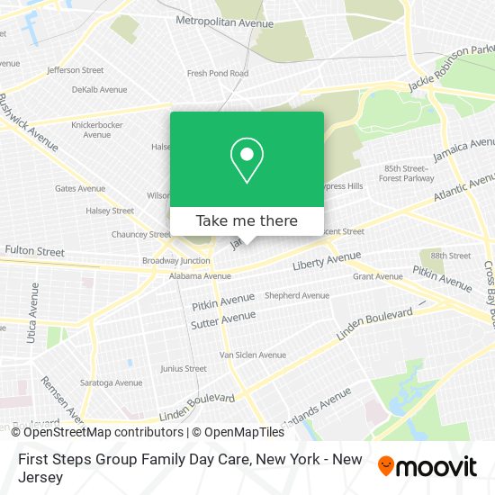 Mapa de First Steps Group Family Day Care