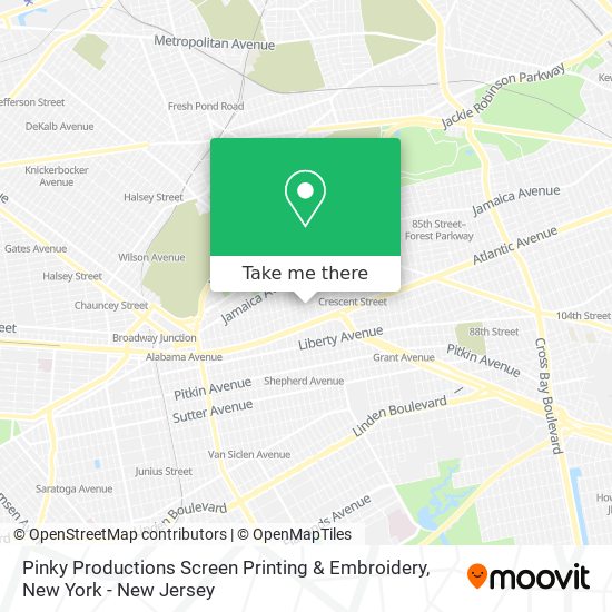 Pinky Productions Screen Printing & Embroidery map