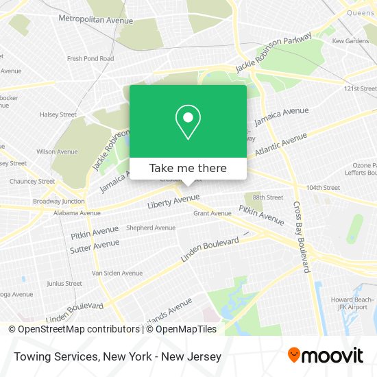 Mapa de Towing Services