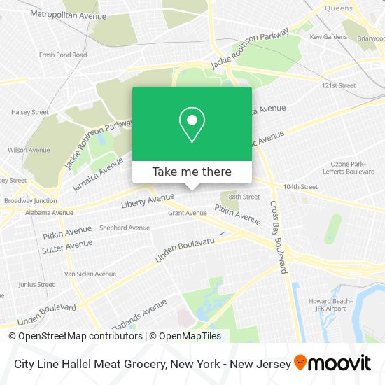 City Line Hallel Meat Grocery map