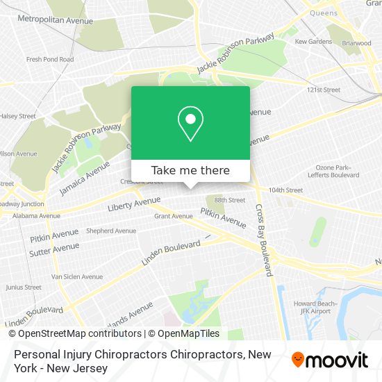 Personal Injury Chiropractors Chiropractors map