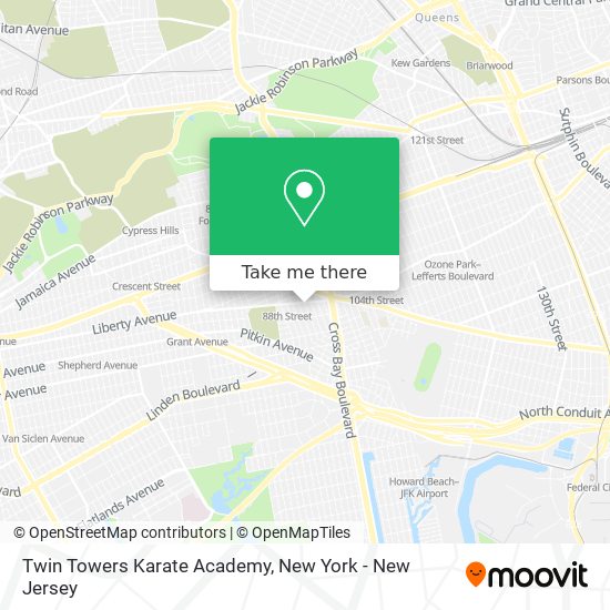 Twin Towers Karate Academy map