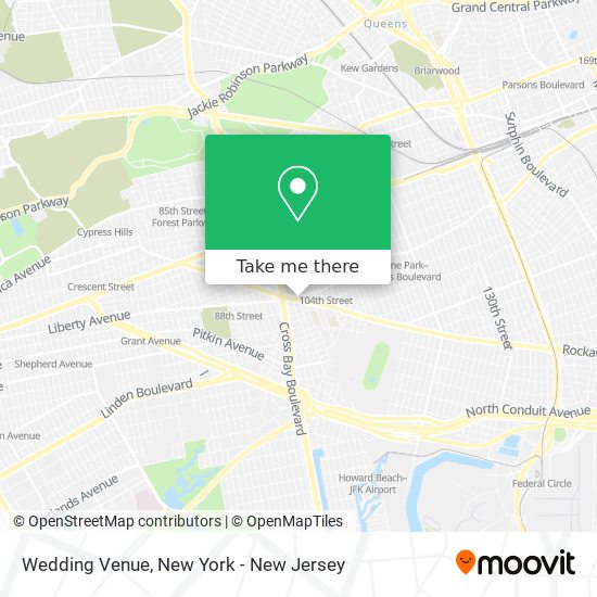 Mapa de Wedding Venue