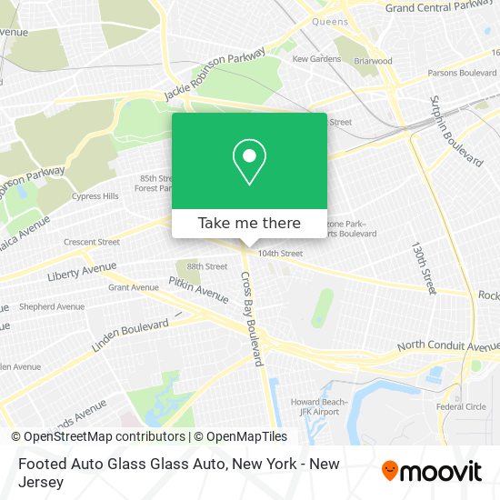 Footed Auto Glass Glass Auto map