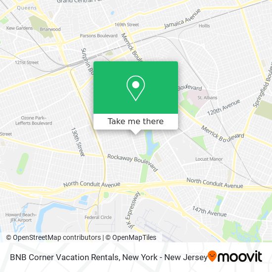 BNB Corner Vacation Rentals map