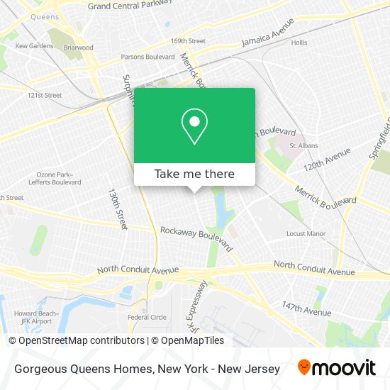 Gorgeous Queens Homes map