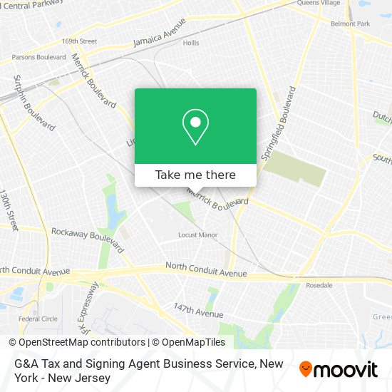 Mapa de G&A Tax and Signing Agent Business Service