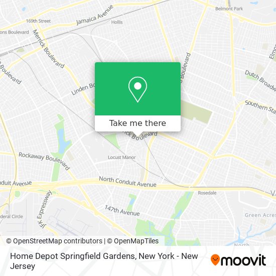 Mapa de Home Depot Springfield Gardens