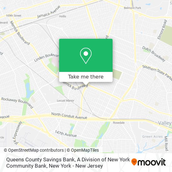 Mapa de Queens County Savings Bank, A Division of New York Community Bank