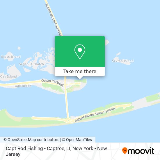 Mapa de Capt Rod Fishing - Captree, LI
