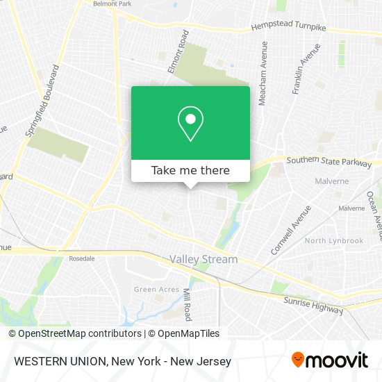 WESTERN UNION map