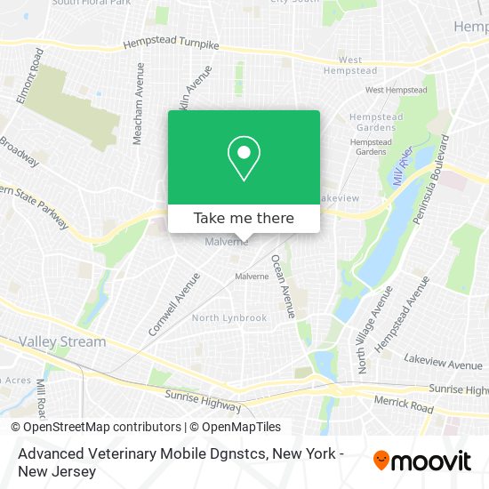 Advanced Veterinary Mobile Dgnstcs map