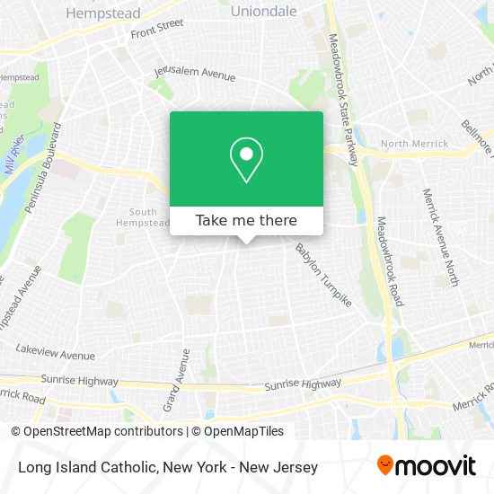 Long Island Catholic map