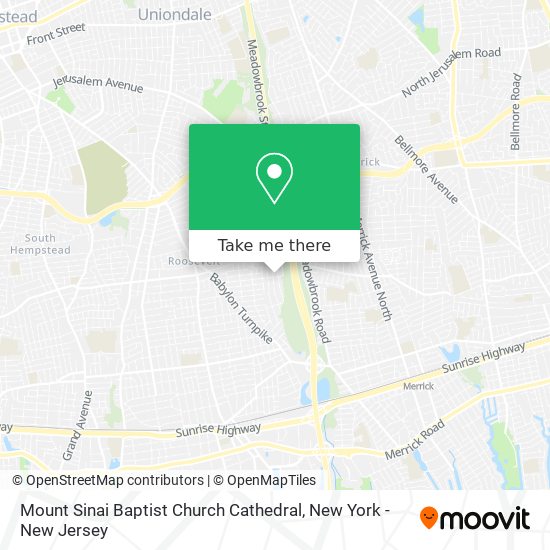 Mount Sinai Baptist Church Cathedral map