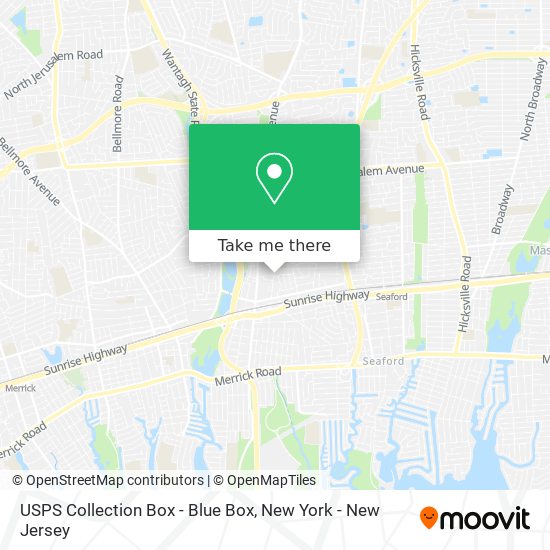 USPS Collection Box - Blue Box map