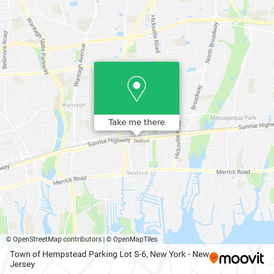 Town of Hempstead Parking Lot S-6 map