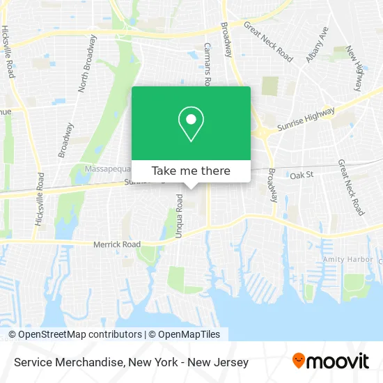 Service Merchandise map