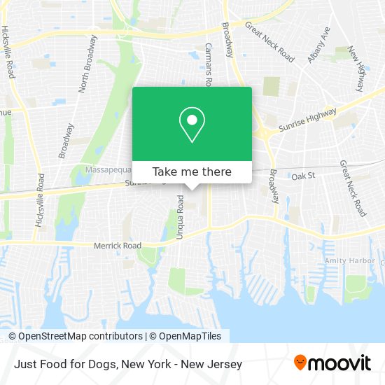 Just Food for Dogs map