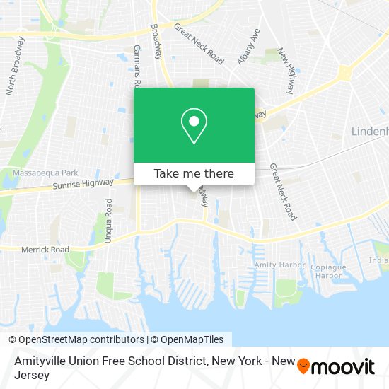 Mapa de Amityville Union Free School District