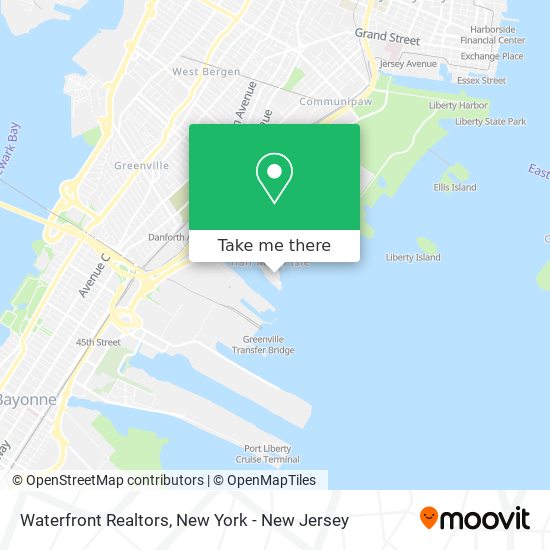 Waterfront Realtors map