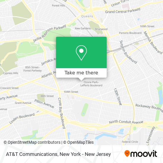 AT&T Communications map