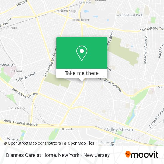 Diannes Care at Home map