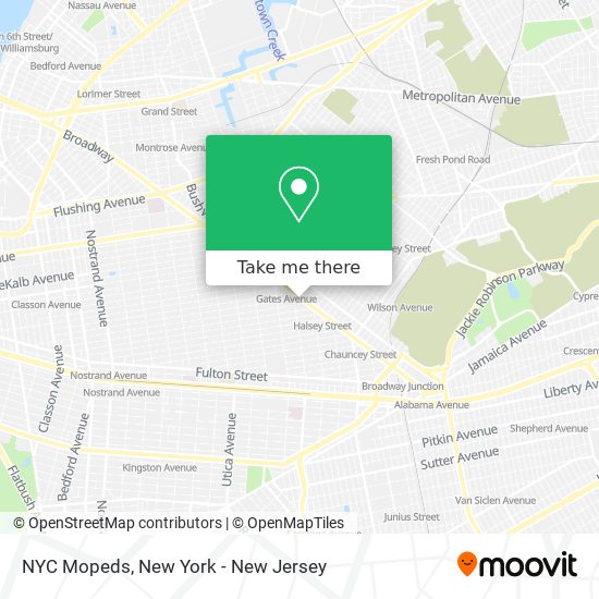 Mapa de NYC Mopeds