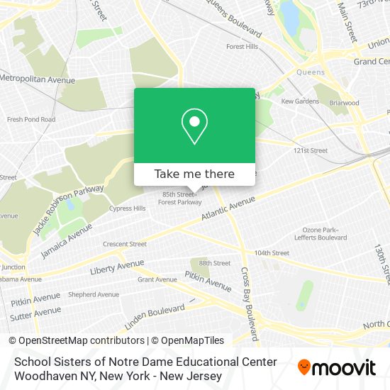 School Sisters of Notre Dame Educational Center Woodhaven NY map