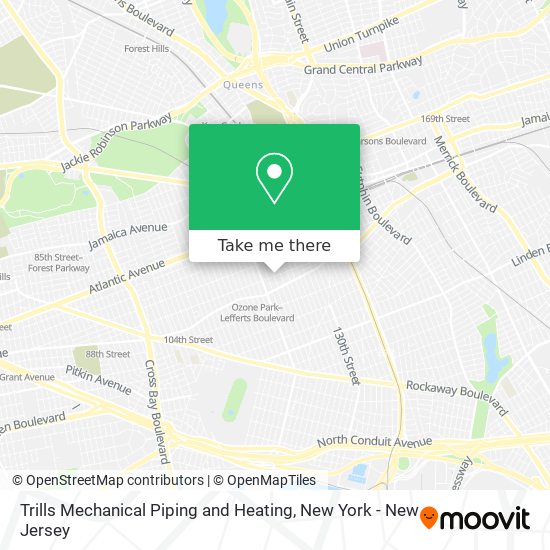 Mapa de Trills Mechanical Piping and Heating