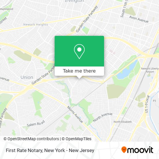 First Rate Notary map