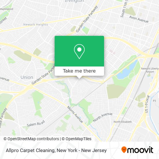 Allpro Carpet Cleaning map