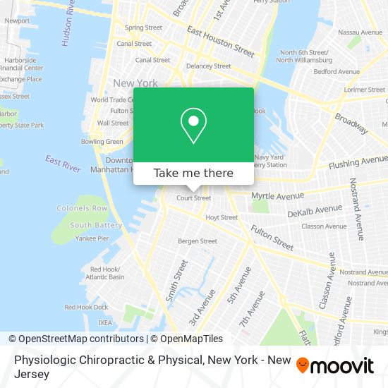 Physiologic Chiropractic & Physical map
