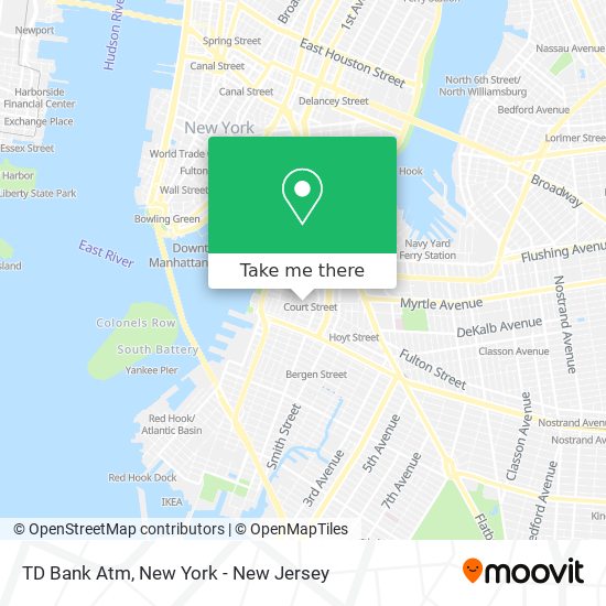 TD Bank Atm map