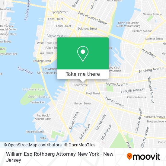 Mapa de William Esq Rothberg Attorney