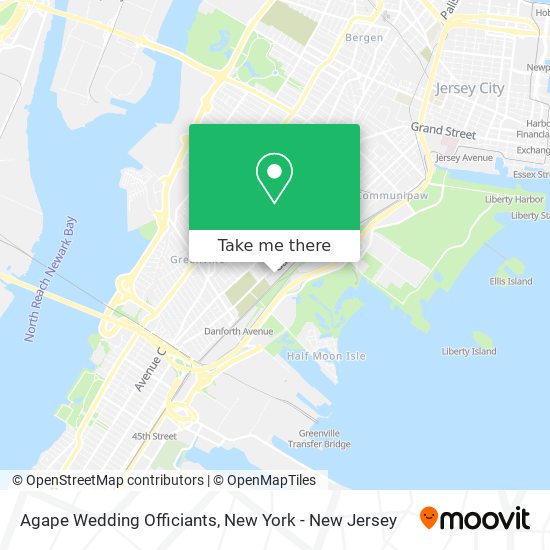 Agape Wedding Officiants map
