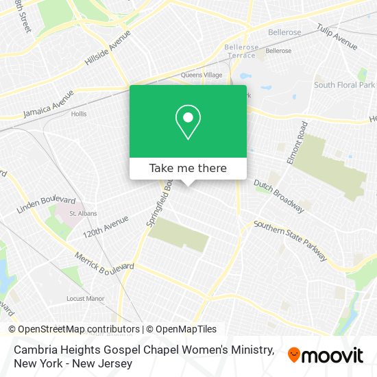 Mapa de Cambria Heights Gospel Chapel Women's Ministry