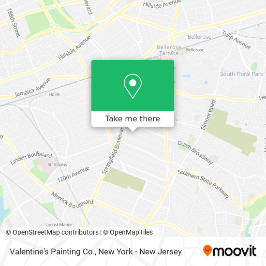 Valentine's Painting Co. map