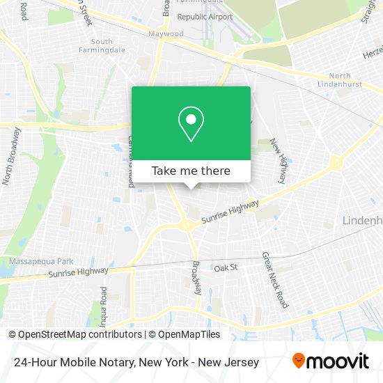 24-Hour Mobile Notary map