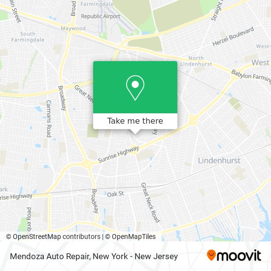 Mendoza Auto Repair map
