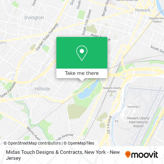 Mapa de Midas Touch Designs & Contracts