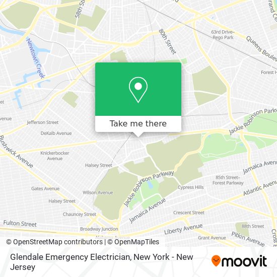 Glendale Emergency Electrician map