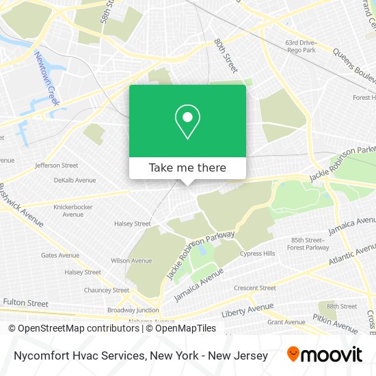 Nycomfort Hvac Services map